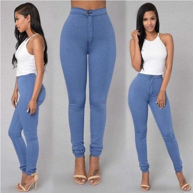 Casual Pants For Women High Waist Stretch Slim Trouser