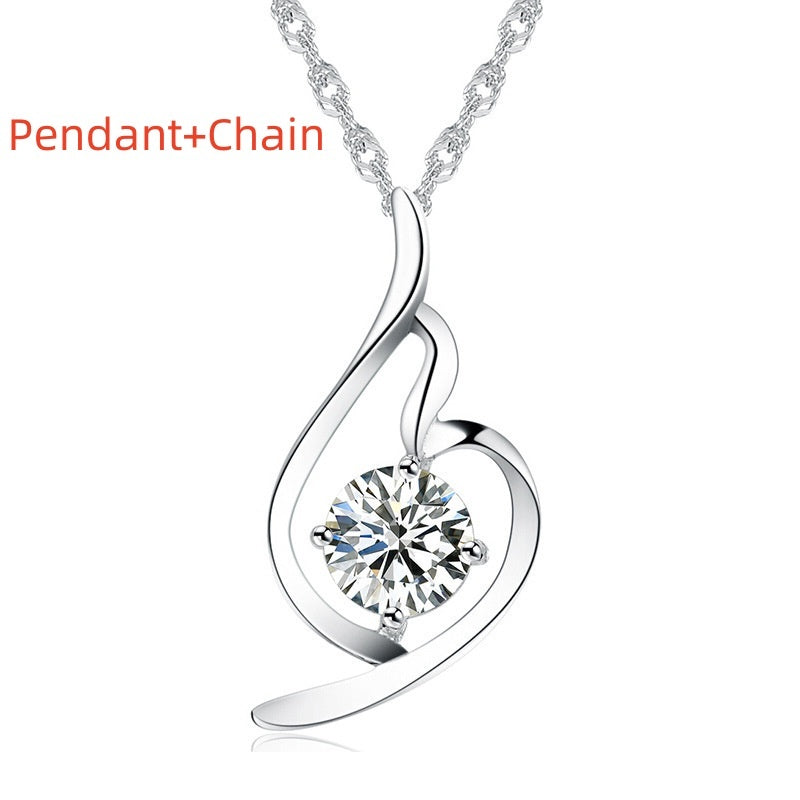 925 Sterling Silver Pendant Chain soft ladies fashion