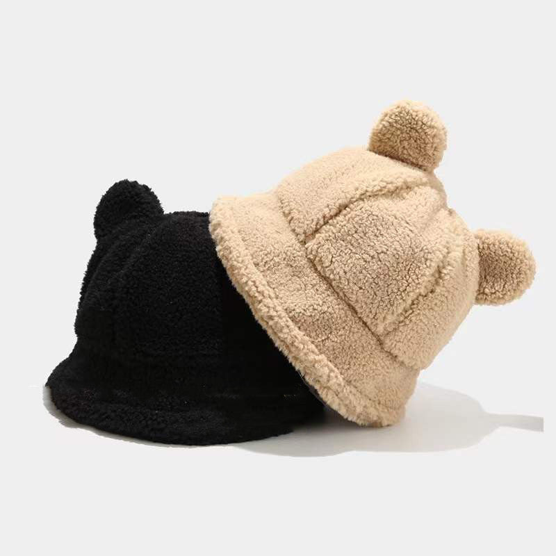 Thickened Lamb Wool Warm Casual Basin Hat