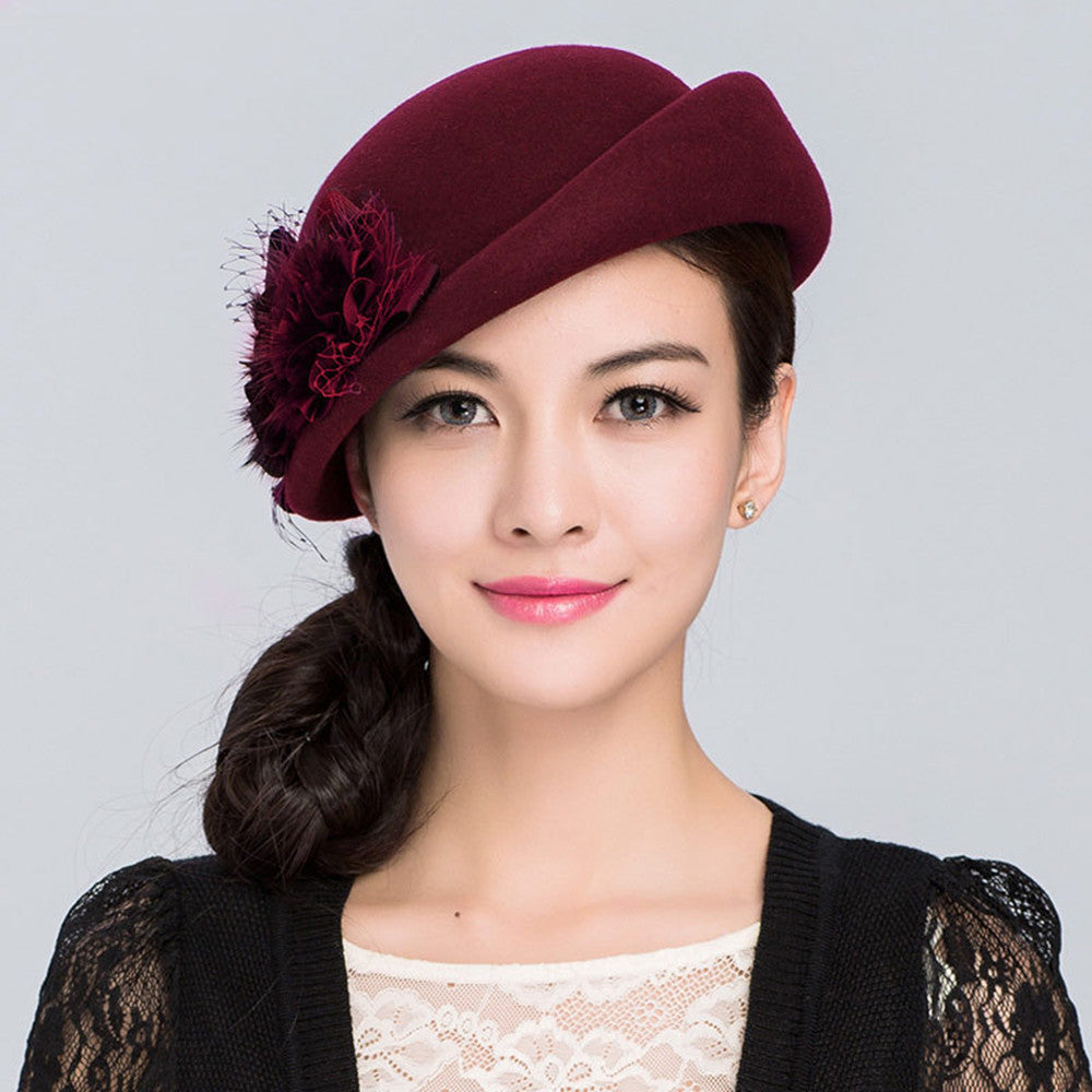 Women's All Match Elegant Buta Wool Beret