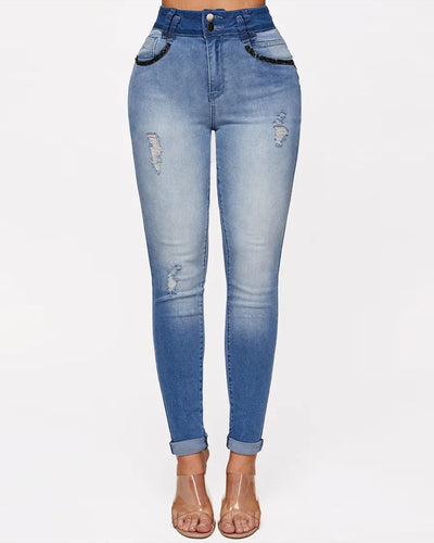 Women's Gradient Skinny Jeans