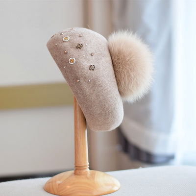 Women's Fashion Simple Retro Wool Hat