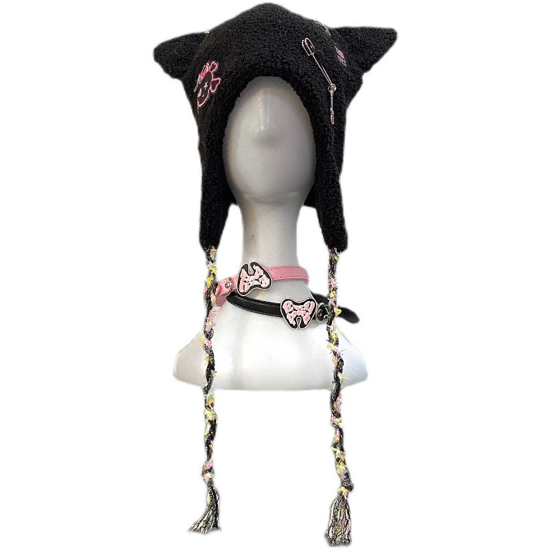 Punk Velvet Cute Three-dimensional Cat Ear Hat