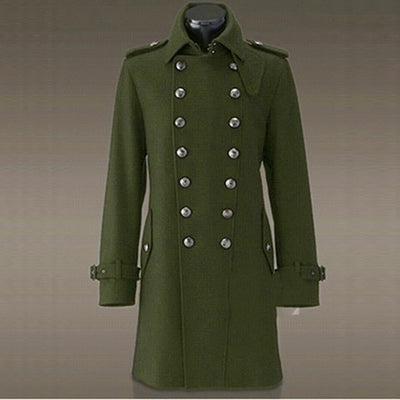 Men's  Double-breasted Woolen Coat Tide