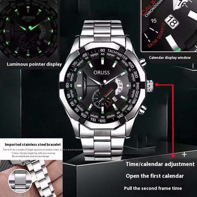 Automatic Movement Watch Men's Calendar Waterproof Luminous Watch