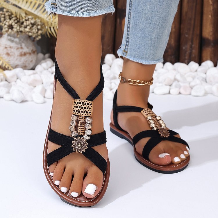 Women's Simple Metal Decorative Sandals