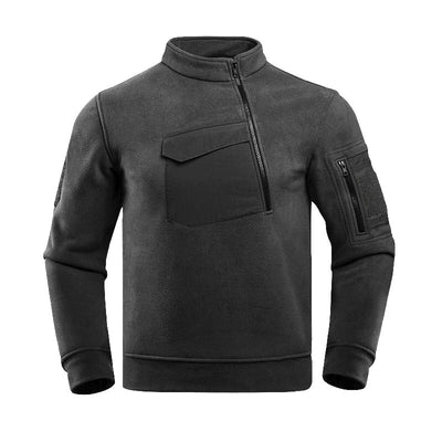 Outdoor Men's Fleece-lined Thickened Pullover Keep Warm Top