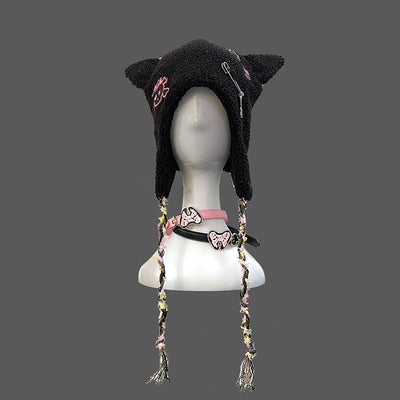 Punk Velvet Cute Three-dimensional Cat Ear Hat