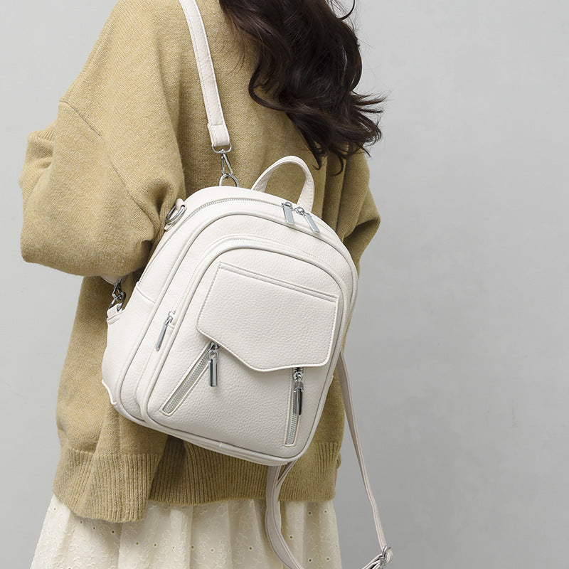 Fashion Personality PU Backpack Bags Women's All-match