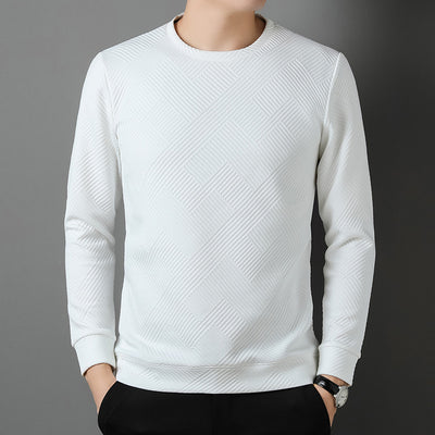 Spring And Autumn New Men's Round Neck Base Inner Wear Outer Wear Top