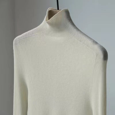 Women's Turtleneck Bottoming Shirt Fur Inner Wear Sweater Knitted Top